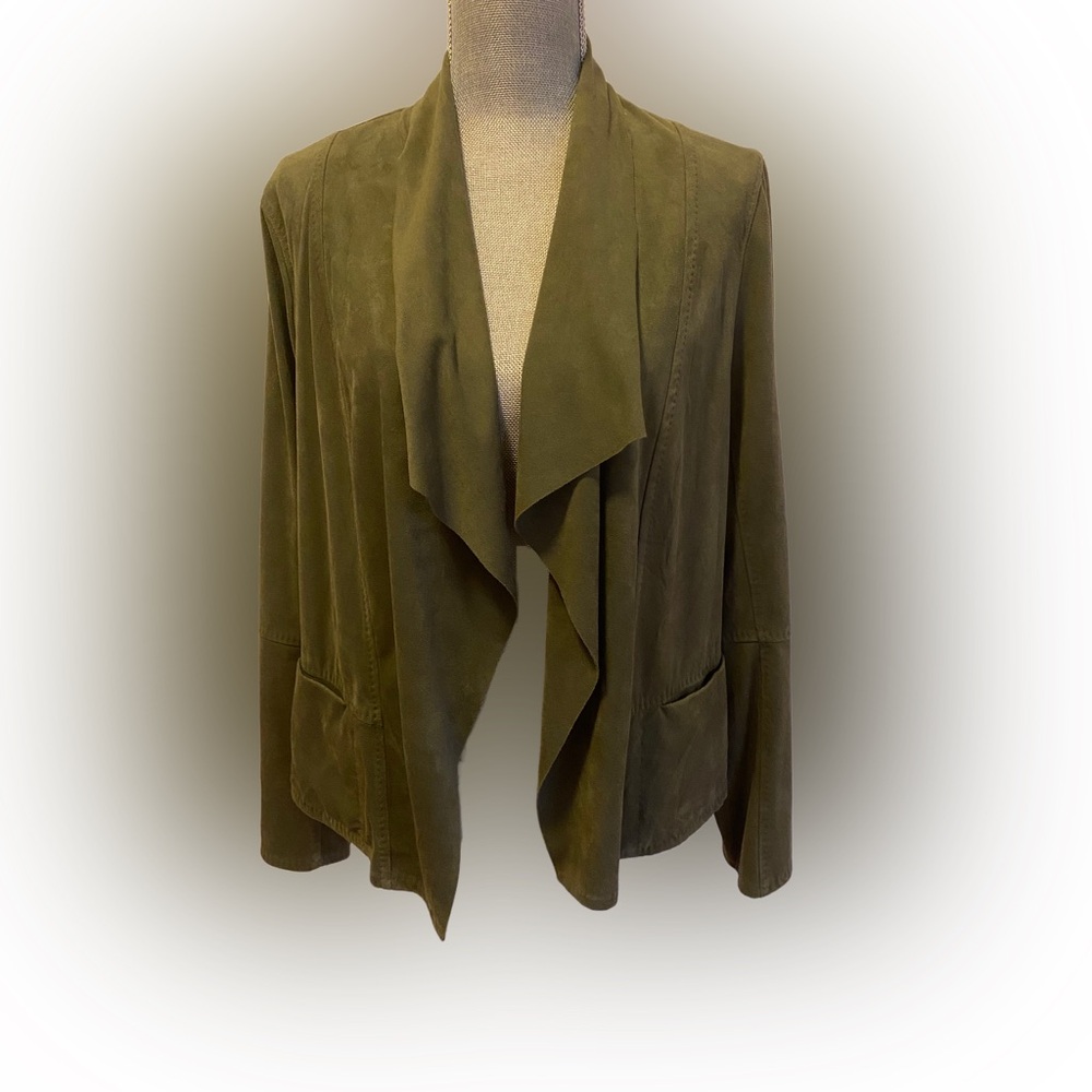 Max Studio Faux Suede Jacket, Size XL